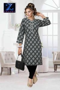 XL(42) to 11XL(62) Plus Size / Crepe Kurti Tops for Women Readymade by Zweedy Mart