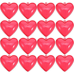 Valentines Day heart-shaped transparent ball Christmas decorative plastic ball wholesale background arrangement hanging ball Christmas transparent love ball