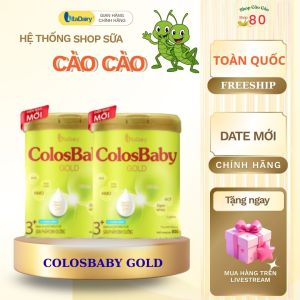 [Mẫu Mới] [Combo 3 6 9 12] Colosbaby Gold Vị Nhạt L800g tăng cường miễn dịch. Vitadairy.
