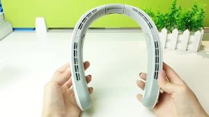 Hanging Portable Neck Fan New Quad core mode Usb Wearable Cooling Mini Rechargeable Bladeless hand free Air Cooler Neck Fan outdoor neckband fan neck outdoor fan Kipas Leher Yang Boleh Dipakai kipas mini mini fan air conditioner portable