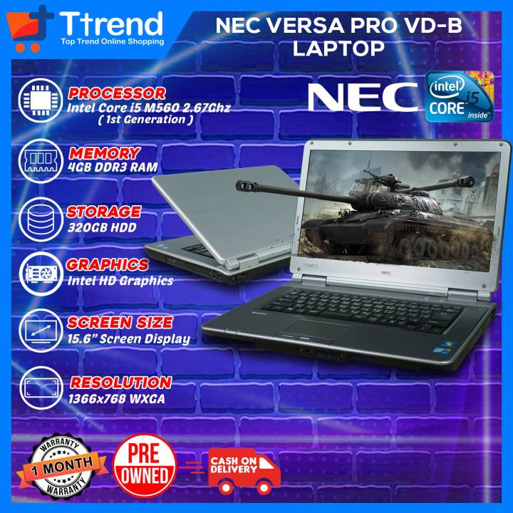 Nec Versapro VD-B Laptop | Intel Core i5 M560 4GB RAM DDR3 320GB