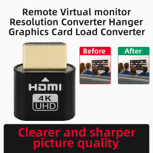 Remote Dongle Graphics Card Loadout TV Streaming Device HDMI Virtual Display远程转换器显卡负载