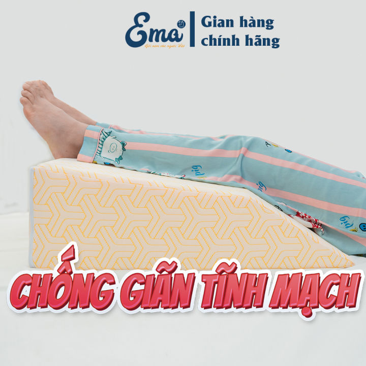 Gối chống giãn tĩnh mạch chân Ema thế hệ thứ 3 - Thiết kế công thái học nâng đỡ & ôm sát chân - Bác sĩ khuyên dùng
