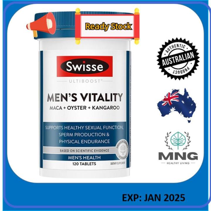 ⭐ ⭐READY STOCK⭐ ⭐ ♀Swisse Ultiboost Men's Vitality 120 Tablets | Lazada