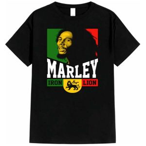 Danshop - T-Shirt Atasan BOB MARLEY Kaos Distro Musik BAND Bahan 24s
