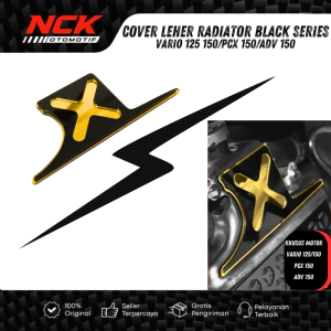 COVER LEHER RADIATOR BLACK SERIES GARNISH HONDA VARIO 125 150 PCX ADV 150 TWO TONE