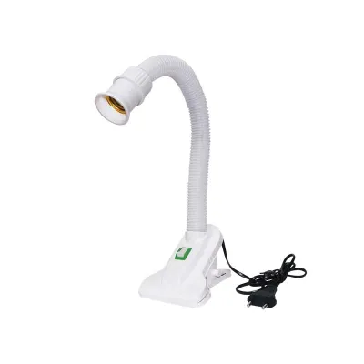 EELIC ELC-J027 Lampu meja baca kerja jepit portable flexible lengkap dengan tombol switch on/off