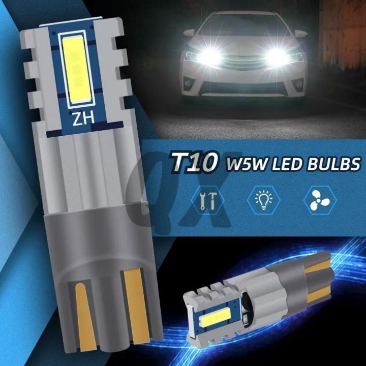 ⚡️Q&X_SHOP_3⚡️ไฟ LED T10/W5W 2ดวง ใช้ได้กับไฟหน้าขนาดเล็ก ไฟบูท ไฟป้าย ...