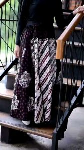 Rok OOTD Batik kekinian rok payung batik outfit bawahan wanita seragam rok batik