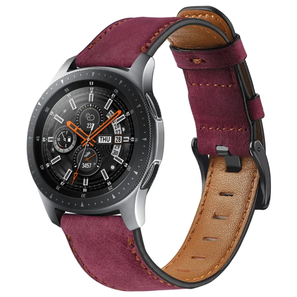 Leather strap for discount samsung galaxy watch 46mm