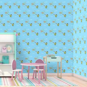 MT cartoon wallpaper bedroom table and cabinet decoration self-adhesive waterproof and moisture-proof wipeable (10m x 45cm)