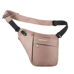 WATERFLY Sling Crossbody Chest Bag Slim Cross Body Bag Over Lightweight Shoulder Backpack Stealth Side Pack For Man Woman