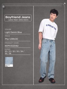 BENCH x Jung Hae In - BDP0322 Mens Denim Boyfriend Jeans