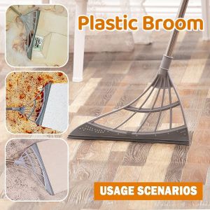 Non-Stick Hair Magic Broom Silicone Wiper - Alat Pembersih Lantai Jubin Kaca Mudah Bilas Anti Debu & Rambut Kucing