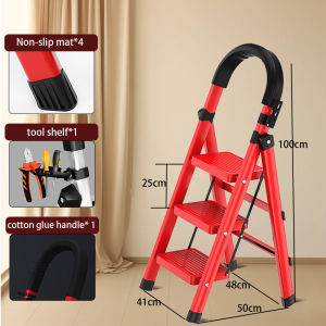 SUMINOE Ladder foldable 3/4/5/6/7 Step ladder aluminium heavy duty ladder heavy duty Telescopic for home Step ladder Hardware