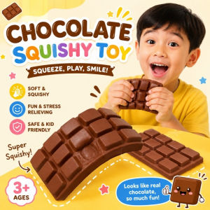 Chocolate Squishy Slow Rising Chocolate Squeeze Toy Slow Rebound Food Fidget Toy Stress Release Gift