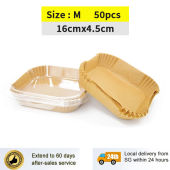 🇸🇬【SG stock】100Pcs Air Fryer Paper Disposable Air Fryer Parchment Paper Liners Non-Stick 空气炸锅纸