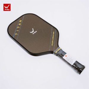 Vợt Pickleball Wika Titan đen 16mm mặt nhám Titanium công thủ toàn diện