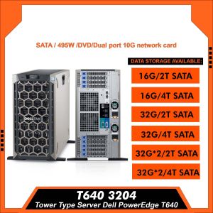 Tower Type Server Dell PowerEdge T640 3204/ 495W /DVD/Dual port 10G network card