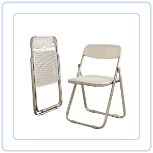 【COZYCASA】Minimalist Rattan Design Foldable Chair / Space - Saving / Office Chair /Dining Chair /Simple Outdoor