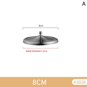 YESHE 1Pcs Heat Temperature Preserve Mug Cover with Convex Handle 8/8.5/10.2/10.5/12.3cm Cup Protective Cap Durable Stainless Steel Sealing Lid Cup Accessories