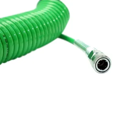 TEKIRO RECOIL HOSE 6 METER HIJAU WITH SPRING /SELANG SEPIRAL / TOOLS - ALAT PERKAKAS
