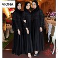 GAMIS MAXI VIONY / MOSCREPE KOMBI BRUKAT TULANG / GOOD QUALITY/ MODEL CAPE. 