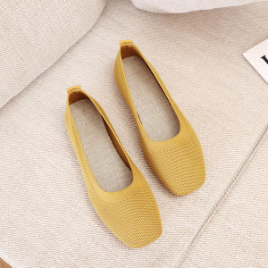 Free Shipping Plus-Size WomenS Spring New Collection: Knitted Slip-On Flats Casual Loafers