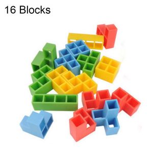 Mainan Edukasi Montessori Tetra Tower Balance Tetris Tower Block