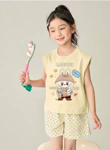 พร้อมส่ง ด67-ด70 เซทแขนกุดลาบูบู้ งานผ้านิ่มใส่สบาย