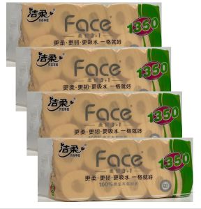 💟SOLUTION65💟 [Bundle of 4/6 Bag] Jie Rou Toilet Paper Roll Ultra Soft & Thick 4-Ply Toilet Rolls (135g/Roll) Flushable Toilet Paper 4 Ply Smooth Feel Toilet Paper Rolls / 100% Virgin Wood Pulp Individually Packaged Toilet Paper Toilet Tissue Paper