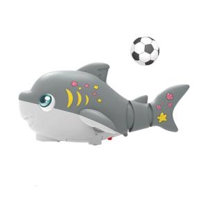 Blowing Ball Crawling Shark Toy for Baby and Toddler with Automatic Obstacle Avoidance Fun Light Effect Educational Toy