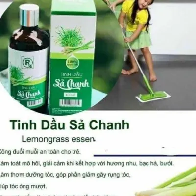Tinh dầu sả chanh nguyên chất dùng xông phòng I đuổi muỗi I lọc không khí I kháng khuẩn (100ml)