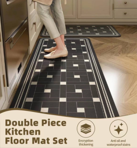 2pcs Kitchen Carpet Floor Mat Non-slip Thicken Doormat Rugs Kitchen Mats Bathroom Carpets American style carpet