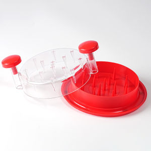 【Local Stock】Cammuo Chicken Shredder Bowl Twist Meat Shredder Tool with Transparent Lid Manual Chicken Breast Shredder for Pulled Pork Beef Salad Kitchen Gadget Easy to Clean