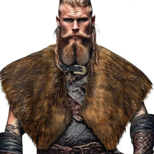 Medieval Faux Furs Mantle Shoulder Wrap Women Men Halloween Renaissances Cosplay Costume Accessory Vikinges Shawl Collar