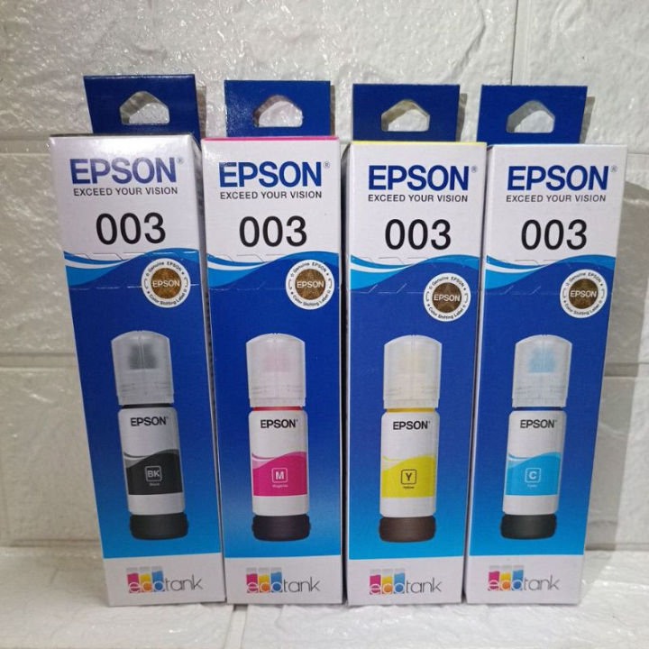 local stock Original Epson 003 Ink Set-April Naked Refill Ink Bottle ...