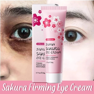 Japan Sakura Eye Cream BPOM Krim Mata Anti-Aging Cream 20g Krim Mata Panda dan Keriput Anti Kerut Anti Penuaan Lingkaran Hitam Kantong Mata Memperbaiki kusam mengurangi garis-garis mata dan lingkaran hitam Menghilangkan Kantung Mata