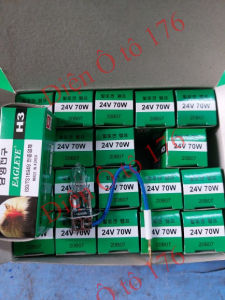 COMBO 10 bóng đèn H3 con cú hàng xịn. Điện 12v và 24v. Bóng đèn ô tô H3