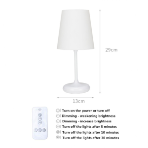 table lamp study desk light shade lamp with remote control timing function Touch switch USB rechargeable 10-level Brightness Eye Protection night lights for bedroom sleep light living room