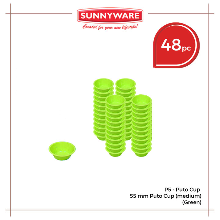 48pcs%20(4%20dozen)%20set%20P5%2055%20mm%20Puto%20Cup%20(medium)%2055mm%20x%2024mm%20Puto%20Cup%20%20%5B%20Sunnyware%20P5%20%5D%20-%20Image%203
