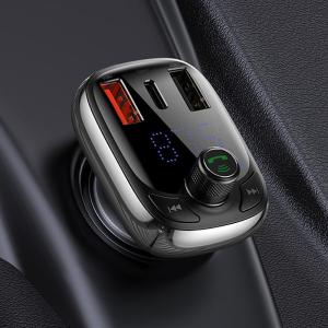 Baseus FM Transmitter Quick Charge 4.0 3.0 QC4.0 QC Fast USB Car Charger Handsfree Bluetooth 5.0 Car Kit MP3 Player FM Modulator