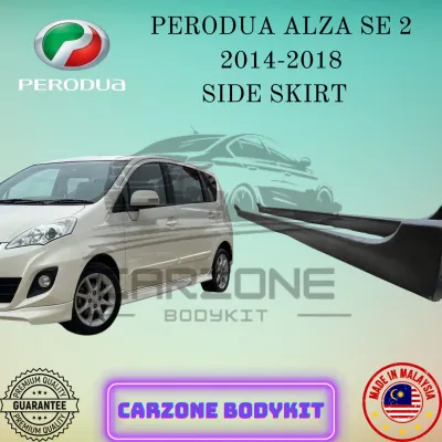 PERODUA ALZA NEW SE 2 FACELIFT SIDE SKIRT (MATERIAL PUR) BODYKIT FOR 2014 2015 2016 2017 2018