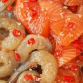 โคเรียดอง koreadong กุ้ง 2 + แซลมอน 2 ดองซีอิ๊ว แถมฟรี !! น้ำจิ้ม 2 สูตร. 