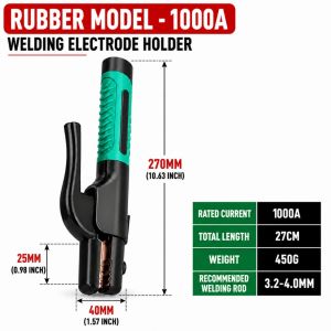Copper Electrode Holder Stinger Welding Pliers HeavyDuty 1000A Industrial Heatproof Tool