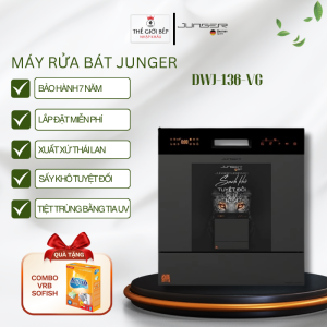 Máy rửa bát Junger Leopard DWJ-136-VG Sấy Khô Tuyệt Đối Khử khuẩn bằng tia UV – BNK
