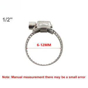 304 Stainless Metal Hose Clamp Adjustable Water Gas Pipe Fixing Holding Clamp Pipe Clamp