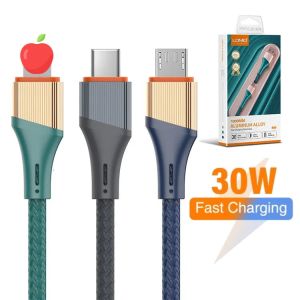 LDNIO CABLE 30W SUPER FAST CHARGING CABLE FAST CHARGE CHARGER CABLE ANDROID CABLE TYPE C CABLE MICRO CABLE MICRO USB CABLE COMPATIBLE FOR APPLE