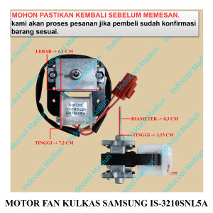 MFKS3210 DINAMO KULKAS / FAN MOTOR KULKAS / MOTOR FAN KULKAS SAMSUNG IS-3210SNL5A