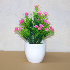 MGPT39 Pot Tanaman Hias Bunga Hias Plastik Ornamen Pot Bonsai Artificial Flower Decoration